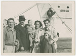 The family of Yehuda Bielski prepares to sail from Israel to the United States.