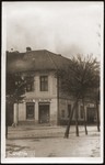 View of the general store in Sevetin owned by Julius Goldstein.
