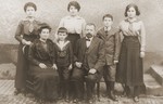 Portrait of Marx and Mathilde Schwab (the donor's maternal grandparents) with five of their eight children.