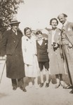 Members of the Marum family with friends in Badenweiler.