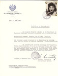 Unauthorized Salvadoran citizenship certificate issued to Rachele Freund (b.