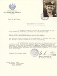 Unauthorized Salvadoran citizenship certificate issued to Fanny (Hasgall) Kahn (b.