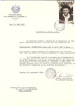 Unauthorized Salvadoran citizenship certificate issued to Lyse Gougenheim (b.