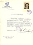 Unauthorized Salvadoran citizenship certificate issued to Madeline-Yvonne (nee Bloch) Lewy (b.