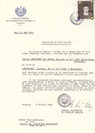 Unauthorized Salvadoran citizenship certificate issued to Anne (nee Segal) Landesmann (b.
