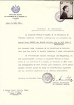 Unauthorized Salvadoran citizenship certificate issued to Pauline (Gerstl) Fuerst, a widow, (b.