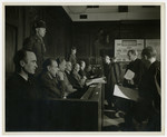 Close-up view of the defendants of the Krupp case.
