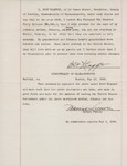 Letter of sponsorship sent by Bert Klapper, to support the application of his cousins Arthur, Johanna and Heinz Lewy for immigration visas to the United States.