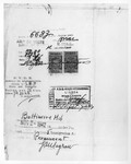 Reverse side of a safe conduct travel permit in lieu of a passport for Moritz Schoenberger issued by the prefecture of police in Bouches-du-Rhone.