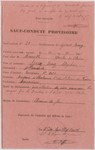 A safe conduct pass issued by the French police, which allowed Heinz Stephan Lewy to travel from La Chabanne to Marseilles in order to pick up his American visa.