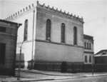 The main synagogue in Lubaczow.