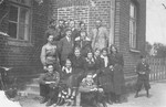 Group portrait of students and teachers in a public Polish high school in Wegrow, where many of the students were Jewish.