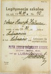 A high school identification card issued to Oskar Henryk Heilman, the donor.