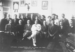 A group portrait of the council of teachers in the "Tarbut" school in Krzemieniec, Mr.