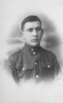 Portrait of a Lithuanian Jew, Joseph Gar, as a soldier in the army.
