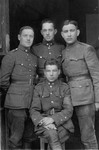 Group portrait of soldiers in the Lithuanian Army.
