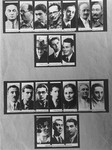 A series of photographs of Jews killed during the Iasi pogrom.