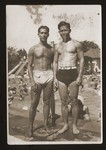 Peter Victor, a Jewish refugee from Berlin, with Mr.