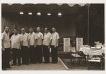 Members of the Siegmund Rodman band at the Roof Garden restaurant on Ward Road in Shanghai.