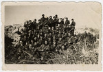 Partisans of the First Macedonian Brigade.

Among those pictured is Jamila Kolonomos (front row, third from left).