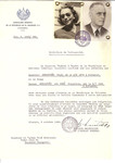 Unauthorized Salvadoran citizenship certificate issued to Beno Sebestyen (b.