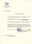 Unauthorized Salvadoran citizenship certificate issued to Margit (nee Ruder) Jakobovics (b.