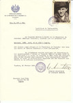 Unauthorized Salvadoran citizenship certificate issued to Jeno Katz (b.