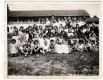 Group portrait of school children in the Feldafing displaced persons' camp.