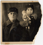 Shmuel Ziegelman poses with his surviving granddaughter Slava.