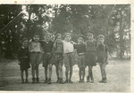 Group portrait of the younger boys in the Versailles children's home.