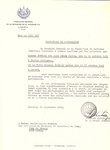 Unauthorized Salvadoran citizenship certificate issued to Beila Ruchla (nee Blau) Bombach (b.