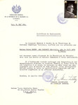 Unauthorized Salvadoran citizenship certificate issued to Gabrielle (nee Salomon) Bauer (b.