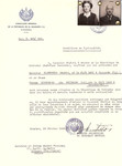 Unauthorized Salvadoran citizenship certificate issued to Owadia Eisenberg (b.