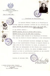 Unauthorized Salvadoran citizenship certificate issued to Marthe Marie (nee Leopold) Dreyfus (b.