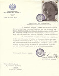 Unauthorized Salvadoran citizenship certificate issued to Marthe (nee Weil) Bader (b.