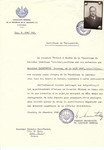 Unauthorized Salvadoran citizenship certificate issued to Hermann Bassfreund (b.