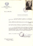 Unauthorized Salvadoran citizenship certificate issued to Desiree (nee Asch) Dreyfus (b.