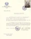 Unauthorized Salvadoran citizenship certificate issued to Josef Bombach (b.