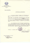 Unauthorized Salvadoran citizenship certificate issued to Fernande-Lea (nee Prud'homme) Borel (b.
