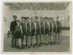Group portrait of the members of the boxing club in Feldafing.