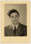Portrait of one of the Buchenwald Boys given to Hirsch Kolber in Geneva.