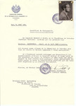Unauthorized Salvadoran citizenship certificate issued to Adolf Rosenzweig (b.