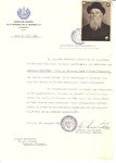 Unauthorized Salvadoran citizenship certificate issued to Leib Sternhell (b.