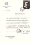 Unauthorized Salvadoran citizenship certificate issued to Lucie (nee Dreyfus) Schmoll (b.