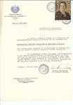 Unauthorized Salvadoran citizenship certificate issued to Czarna Spacirer (b.
