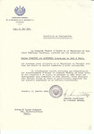 Unauthorized Salvadoran citizenship certificate issued to Jeanne (nee Minkowski) Simonnet (b.