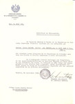 Unauthorized Salvadoran citizenship certificate issued to Martha (nee Sender) Michel (b.