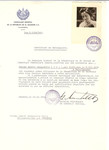 Unauthorized Salvadoran citizenship certificate issued to Andree (nee Bloch) Weill (b.