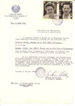 Unauthorized Salvadoran citizenship certificate issued to Eugene Viesel (b.