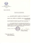 Unauthorized Salvadoran citizenship certificate issued to Chaja (nee Mantel) Silberberg (b.